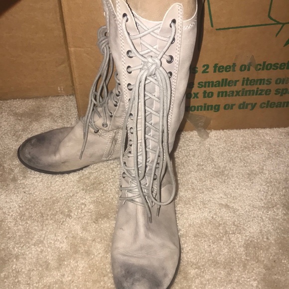 Leather lace up riding boots - Picture 1 of 6